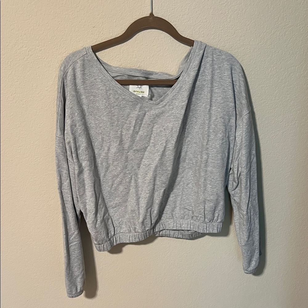 Offline by Aerie gray sweater